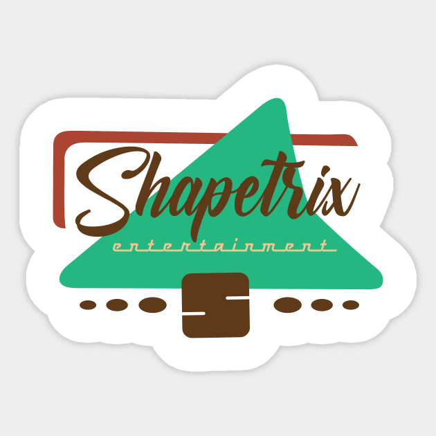 50's Shapetrix Logo - green arrow Sticker by Shapetrix